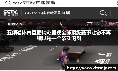 五频道体育直播精彩呈现全球顶级赛事让您不再错过每一个激动时刻