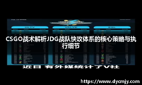 CSGO战术解析JDG战队快攻体系的核心策略与执行细节